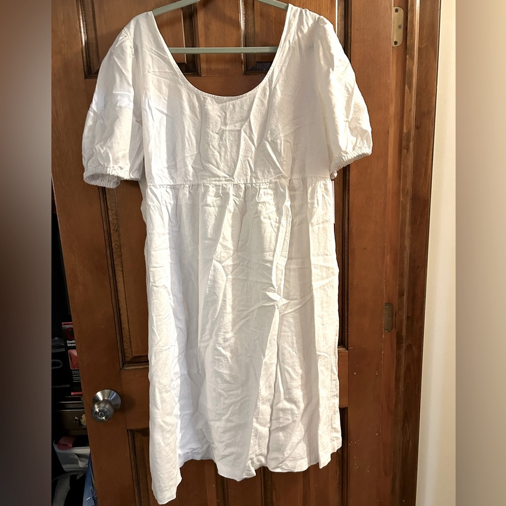 NEW Maternity Dress white with tags by Isabel XXL